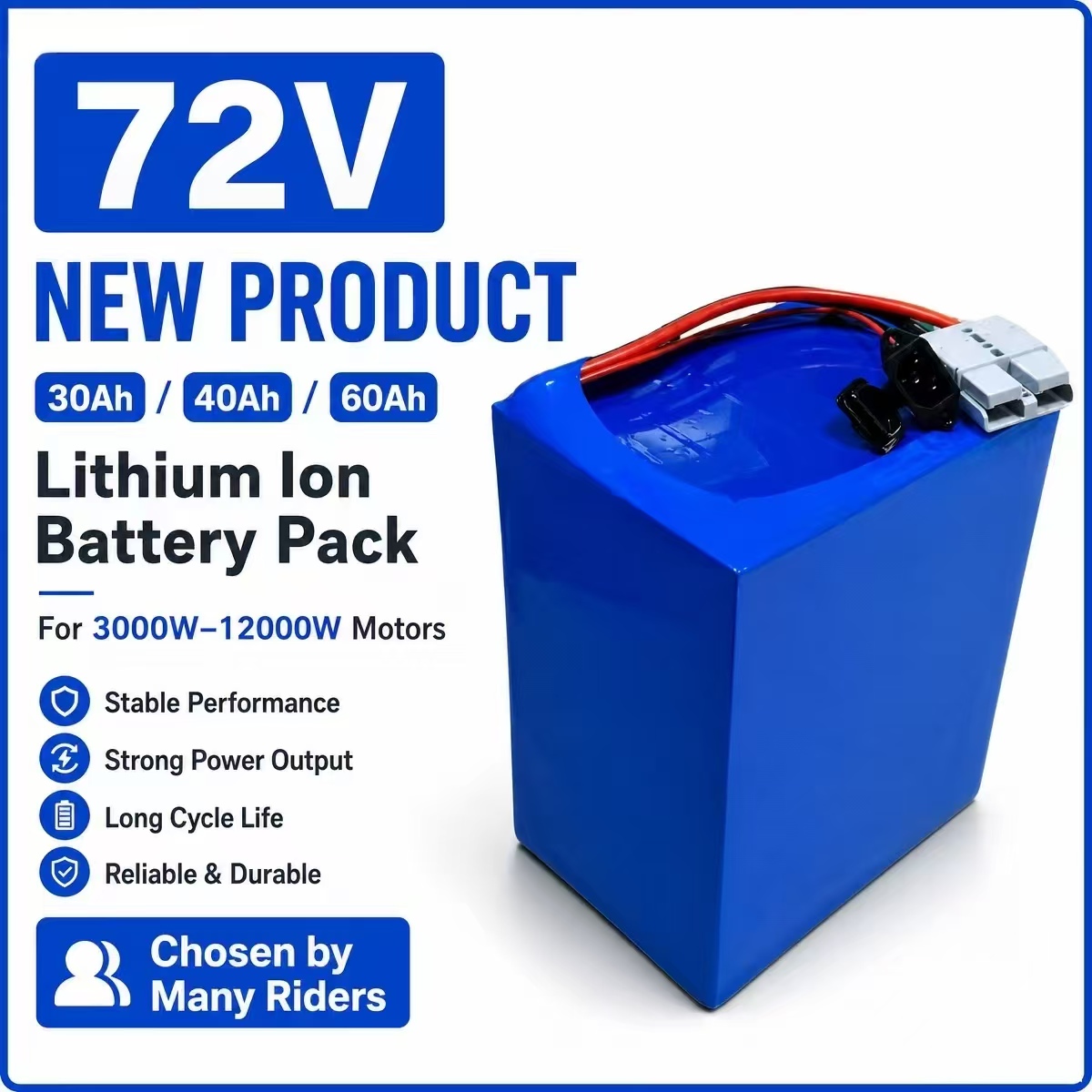 72V 30Ah Lifepo4 Battery Pack - بطارية ليثيوم أيون 72 فولت 30