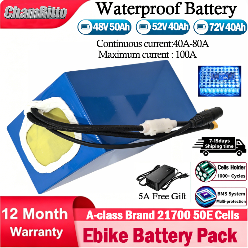 60V 30Ah 21700 Battery Pack - بطارية دراجة كهربائية 21700 سكوتر 52V