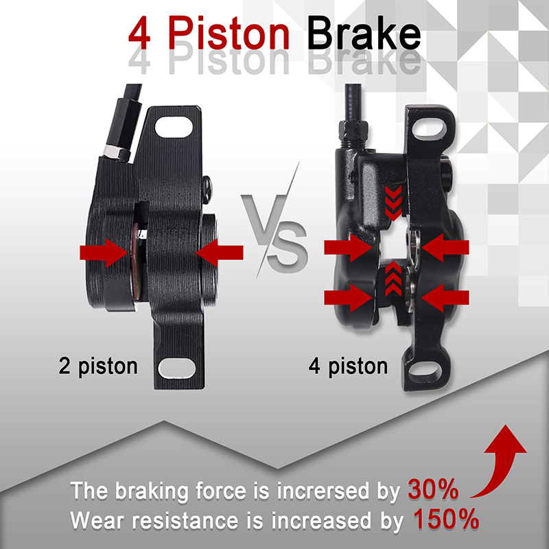 مجموعة فرامل قرصية كهربائية ZO - مراجعة Zoom Hydraulic Brake 4 Piston E-Scooter وسعره