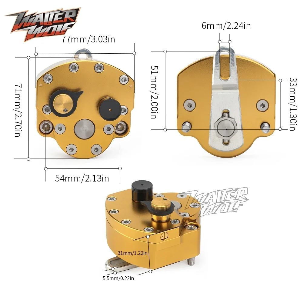 دراجة نارية التوجيه المثبط است - مراجعة Steering Damper Stabilizer Kit Cnc وسعره